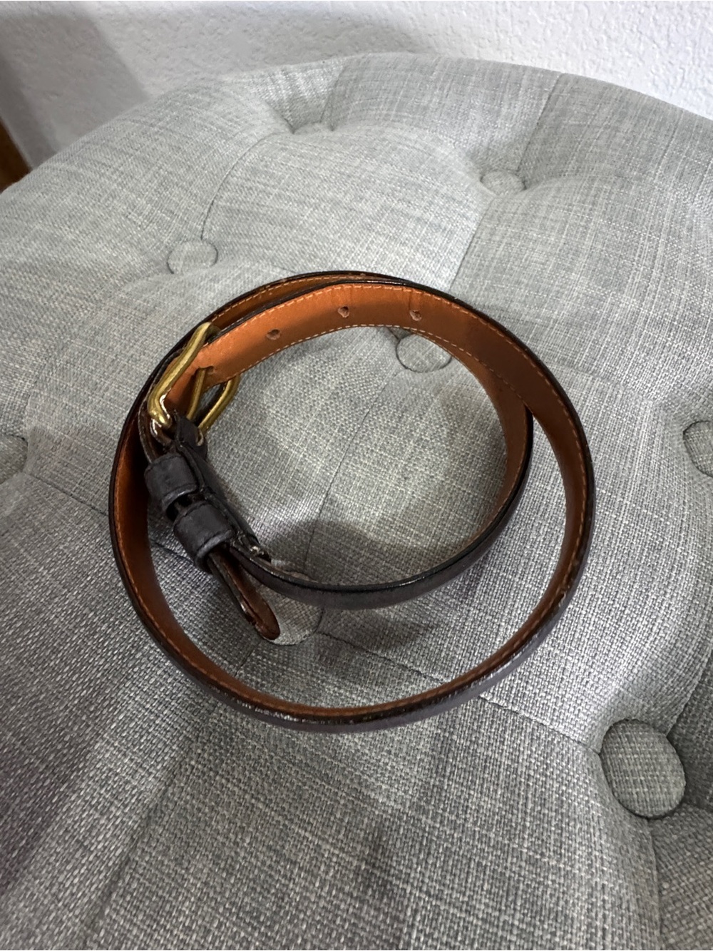Coach vintage gray leather belt - Picture 8 of 12